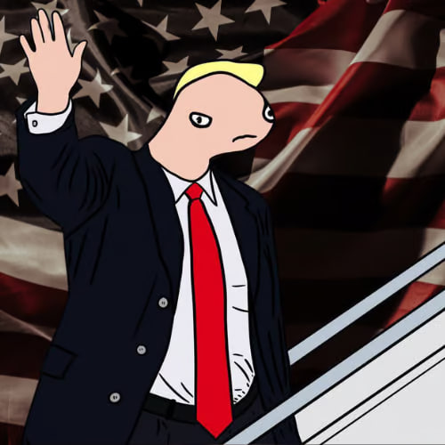 Trump with Fist in Air